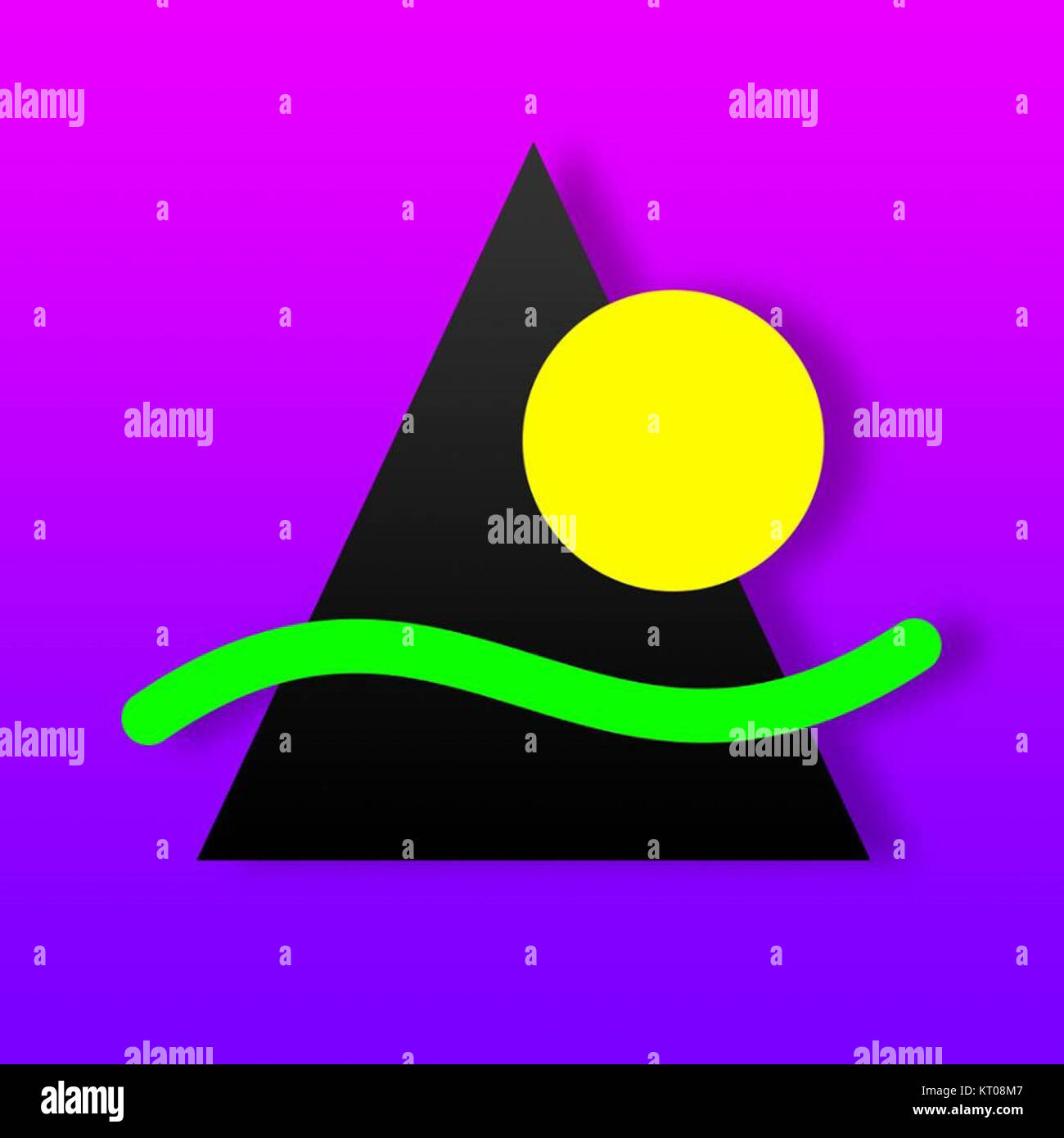 Abbildung des Artisto App-Logos, einer mobilen Anwendung, die künstlerische Filter auf Fotos und Videos anwendet. Stockfoto