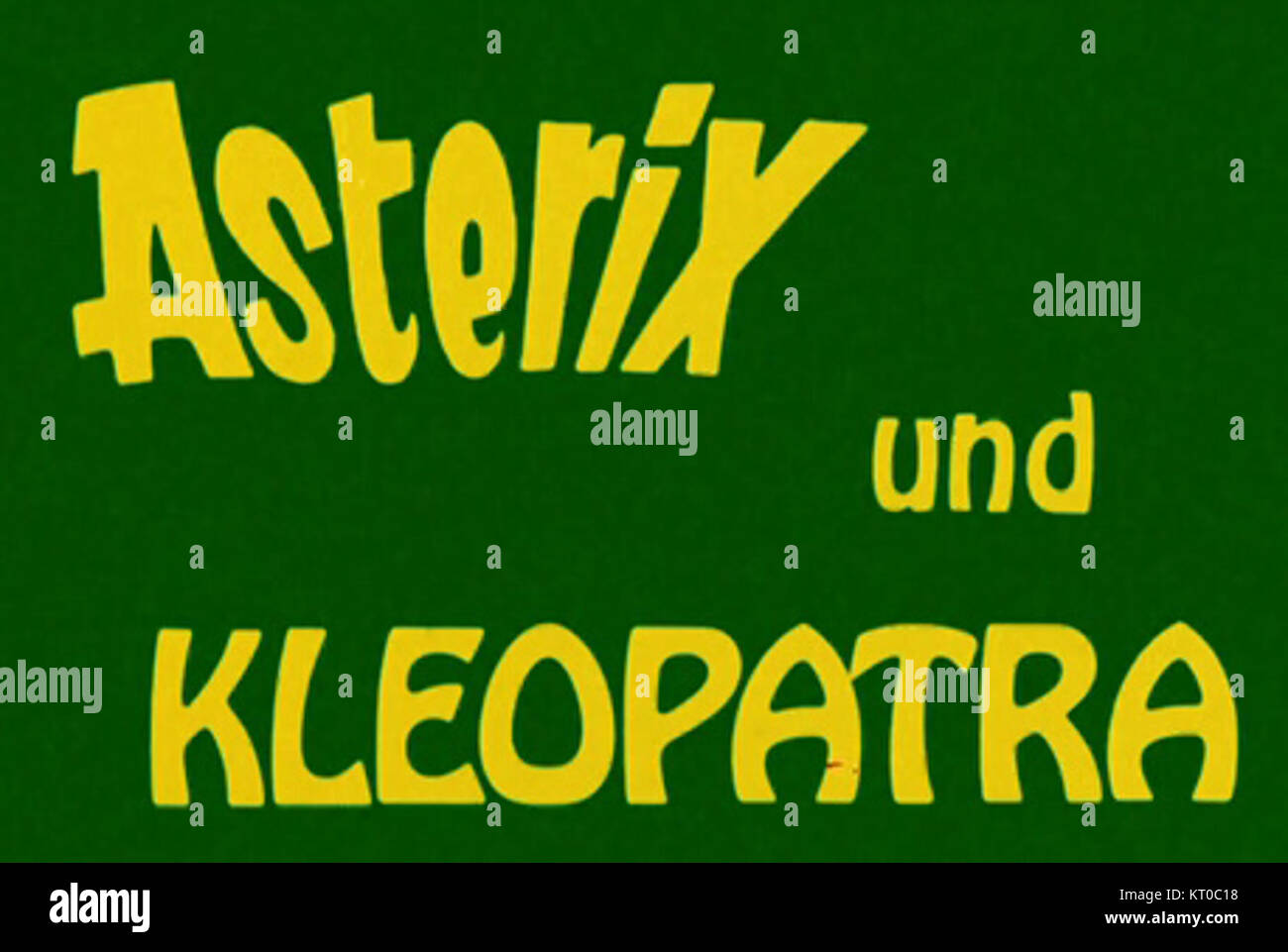 Asterix und Kleopatra (Asterix und Kleopatra) ist ein französischer Zeichentrickfilm, der auf der Comicserie basiert. Sie folgt Asterix und Obelix, als sie Cleopatra in ihrer Rivalität mit Julius Cäsar unterstützen. Stockfoto