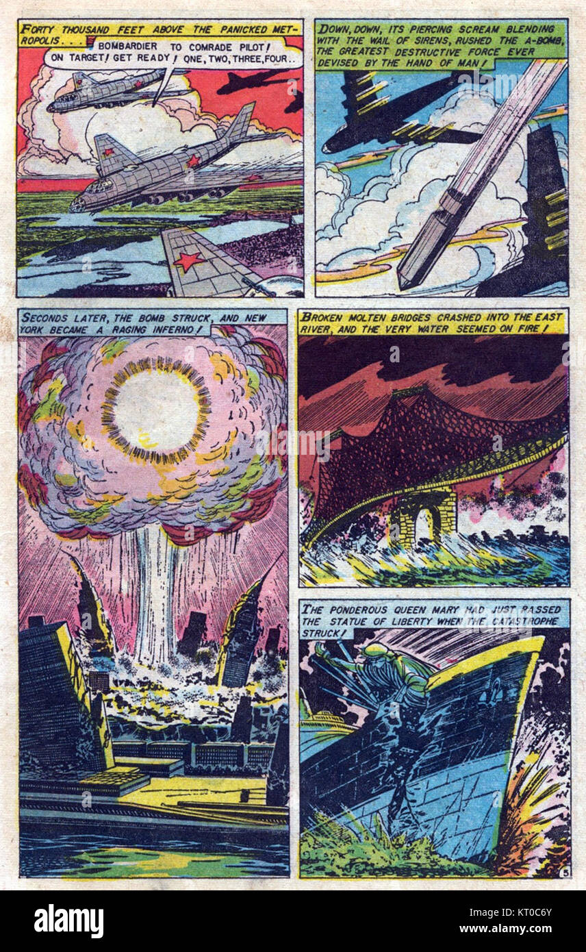 Atomic war, ein konzeptuelles Kunstwerk, das 2007 geschaffen wurde, beschäftigt sich mit Themen der nuklearen Kriegsführung und ihrer potenziellen globalen Wirkung. Das Stück hebt die Gefahren des Atomkriegs hervor und dient als Kommentar zu globaler Sicherheit und Frieden. Stockfoto