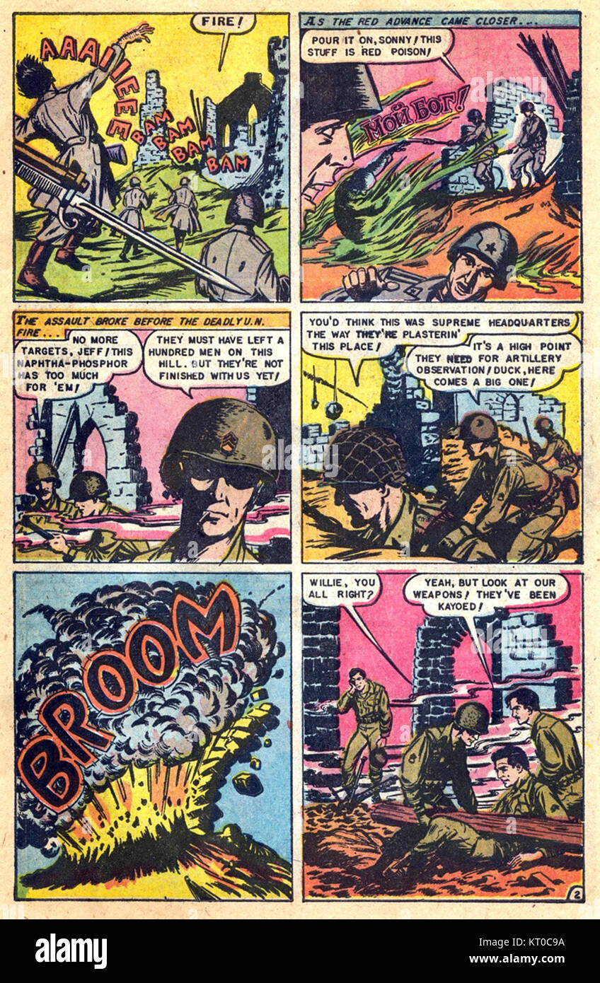 Dieses Bild mit dem Titel „Atomic war 0227“ zeigt einen historischen Moment, der mit dem Thema des Atomkriegs verbunden ist. Es kann sich auf ein bestimmtes Ereignis oder auf Medien beziehen, die mit der Atomkriegsführung zusammenhängen und die Bedenken des Zeitraums über Atomwaffen und globale Konflikte aufgreifen. Stockfoto