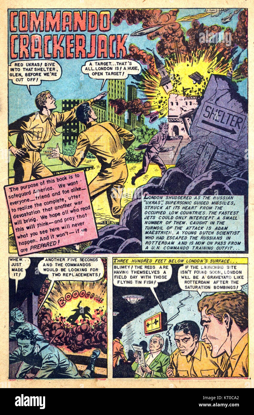 AtomicWar03031004 untersucht das Konzept des Atomkonflikts und seine tiefgreifenden Folgen. Die Arbeit spiegelt die gesellschaftlichen und globalen Spannungen um den Atomkrieg während seiner Entstehungszeit wider. Stockfoto