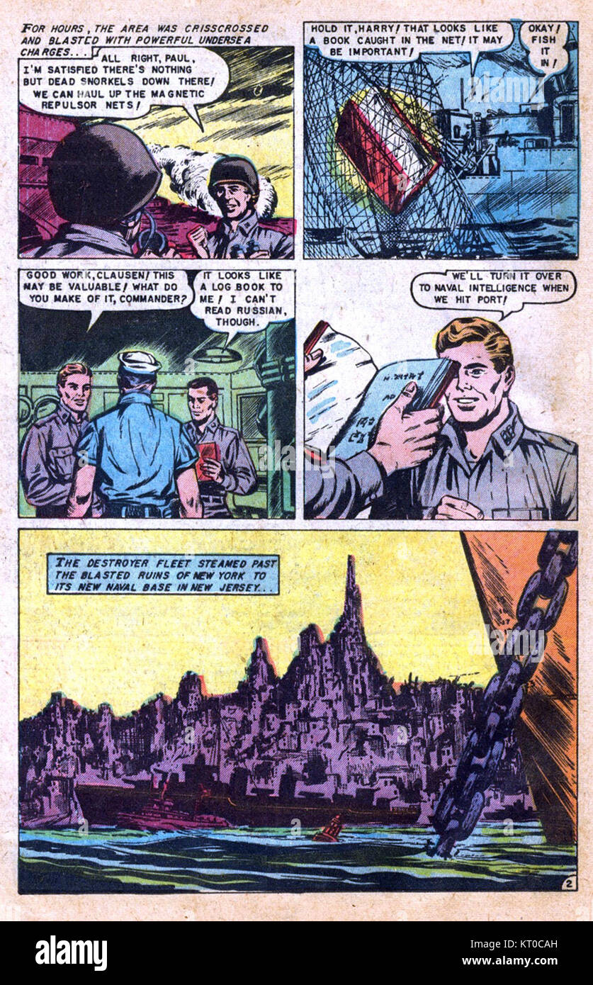 „AtomicWar0316“ bezieht sich auf eine bedeutende kulturelle oder künstlerische Darstellung, die möglicherweise mit dem Thema des Atomkriegs oder einer Darstellung der Angst des Atomzeitalters in Kunst, Film oder Medien zusammenhängt. Stockfoto