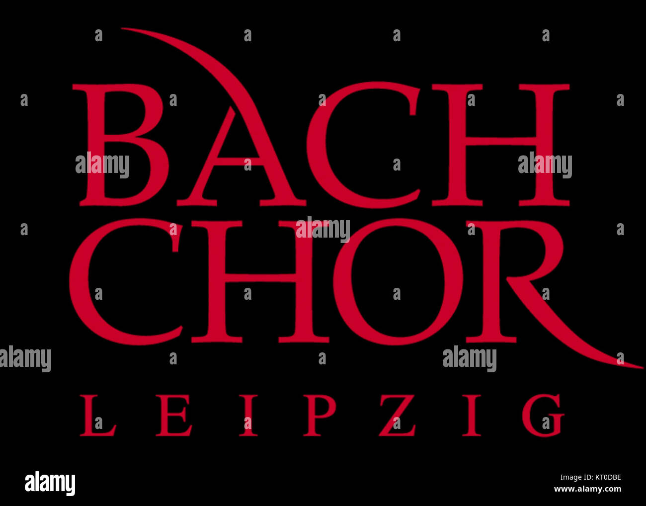 Das Bachchorlogo bezieht sich auf das Logo oder Emblem, das mit dem Bach-Chor verbunden ist, einem musikalischen Ensemble, das für Werke von Johann Sebastian Bach bekannt ist. Dieses Symbol repräsentiert das kulturelle und musikalische Erbe der Gruppe. Stockfoto