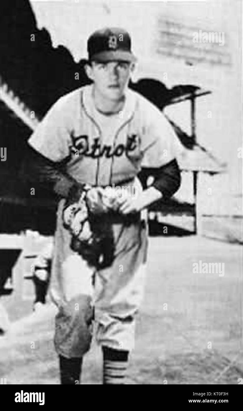 Porträt von Billy Hoeft, einer bemerkenswerten Figur, die möglicherweise im Sport oder in der Unterhaltung tätig ist, bekannt für seine Karriere und Beiträge in seinem jeweiligen Fachgebiet. Stockfoto