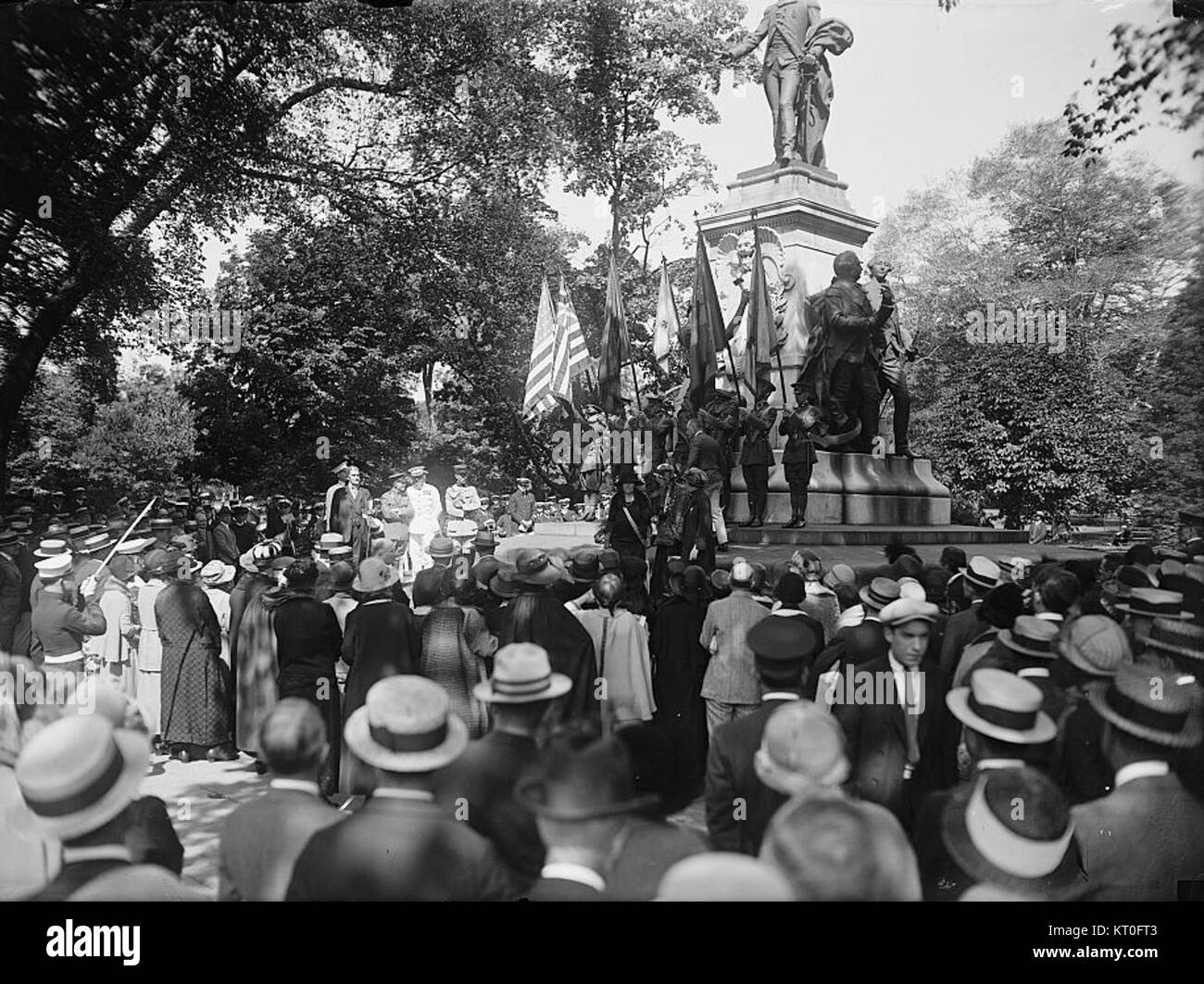 Zum 167. Geburtstag von General Lafayette, einer Schlüsselfigur der amerikanischen Revolution und der französischen Geschichte. Die Veranstaltung ist ein Zeichen seiner Beiträge zur Geschichte beider Nationen. Stockfoto