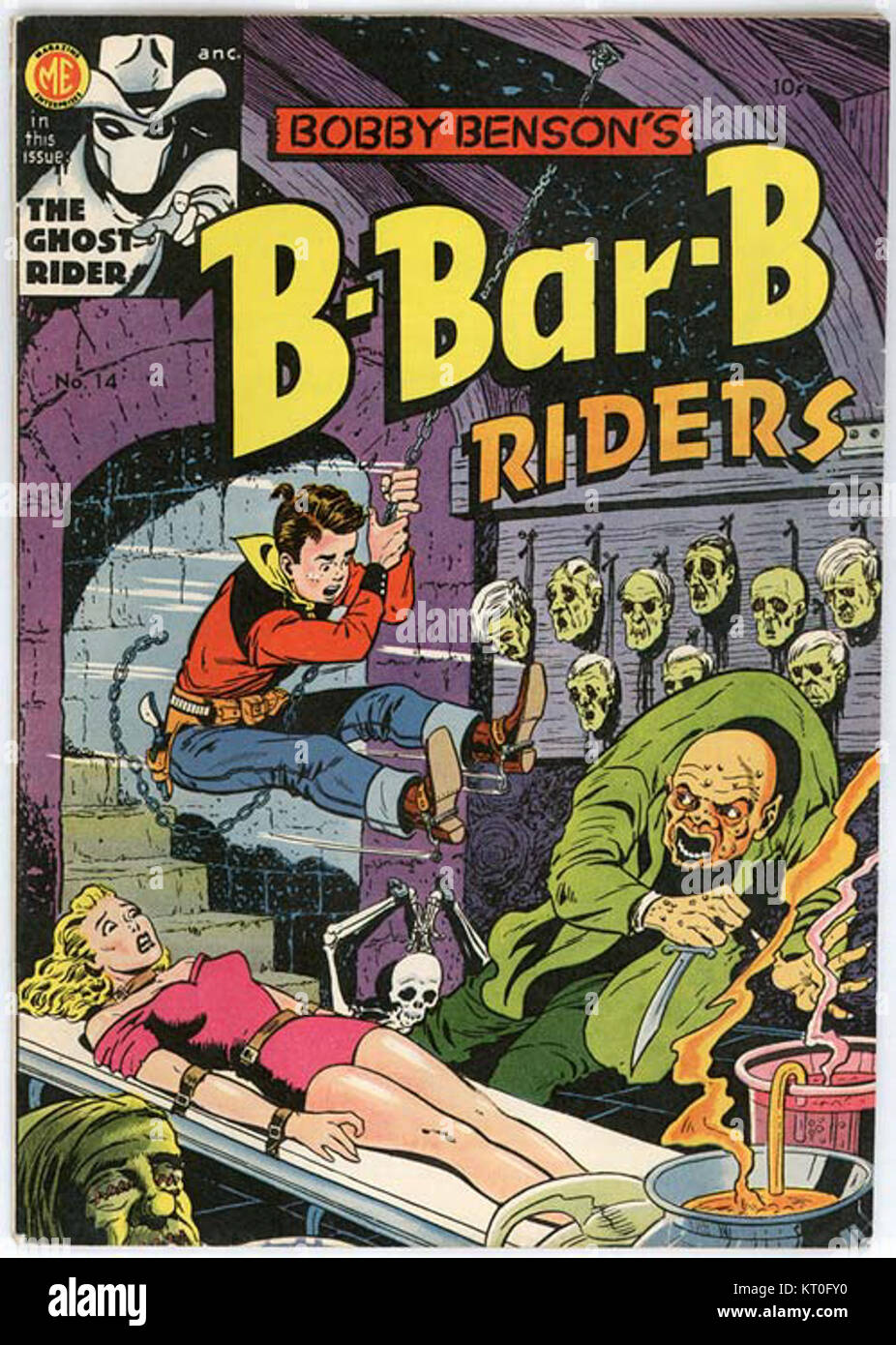 Bobby Benson und seine B-Bar-B Riders waren eine Musikgruppe mit westlichem Thema, die für ihre Radioauftritte und Country-Musik bekannt war. Ihre Auftritte waren Teil des westlichen Musikbooms Mitte des 20. Jahrhunderts. Stockfoto