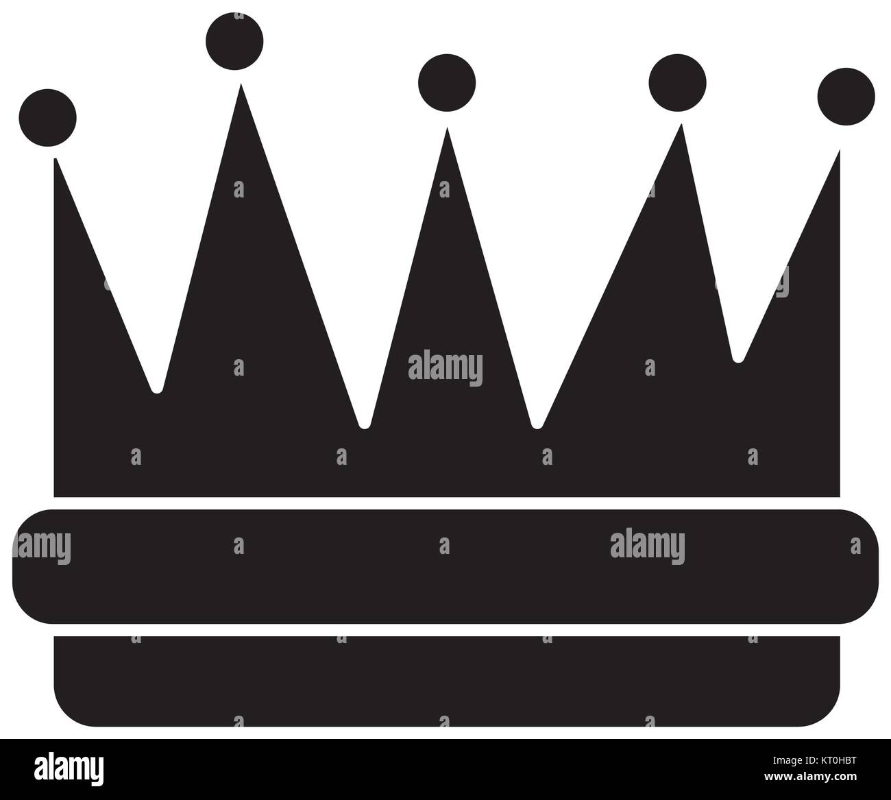 königliche Krone Symbolbild Stock Vektor