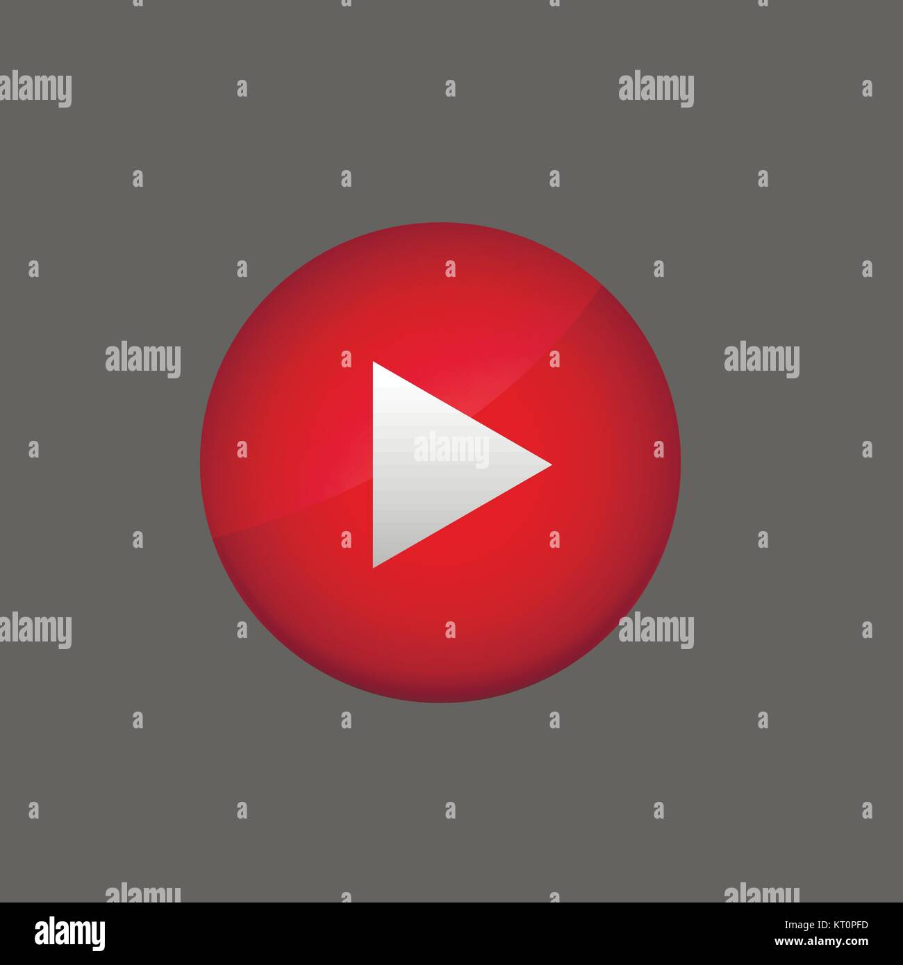 Rote Taste play Stock Vektor