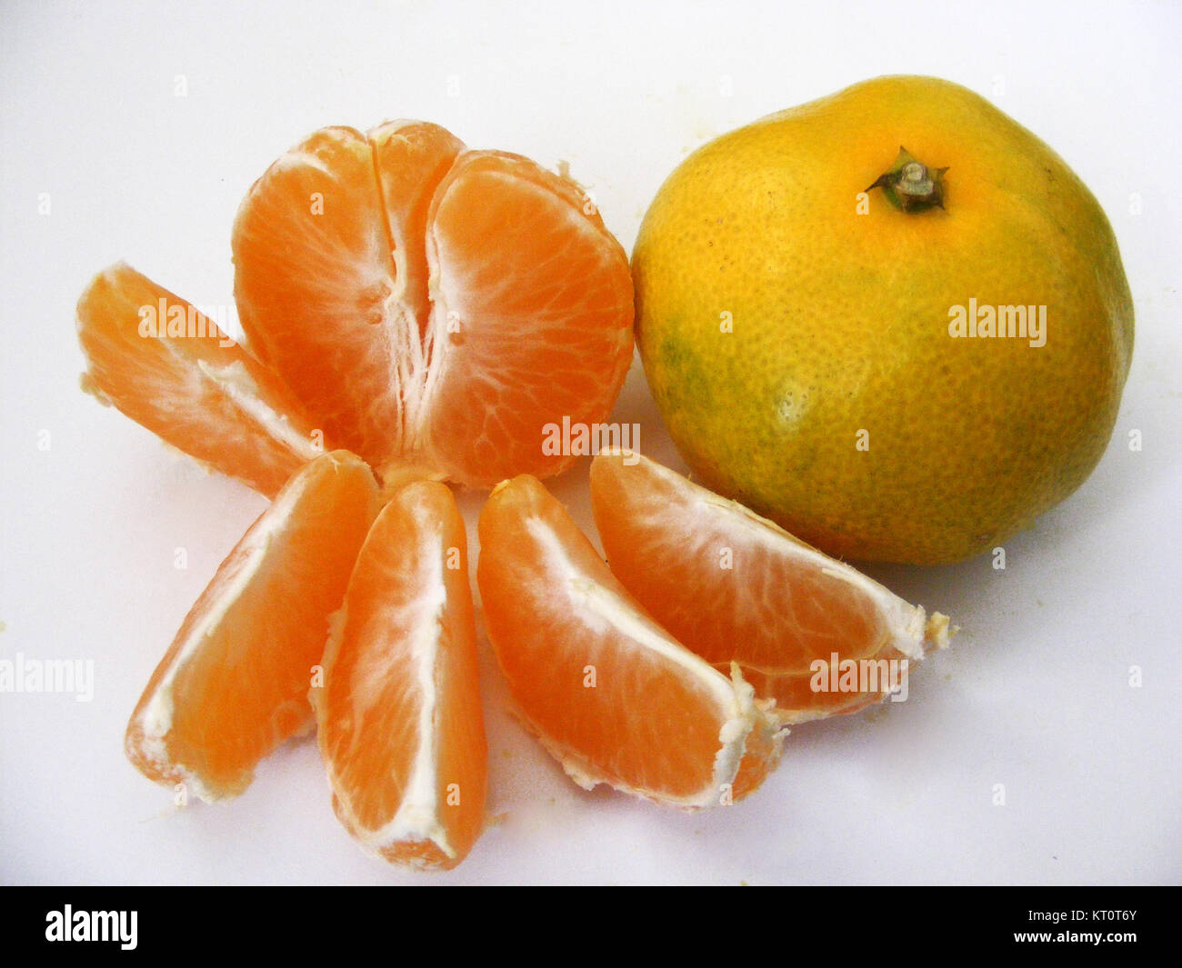 Mandarin-Scheiben Stockfoto