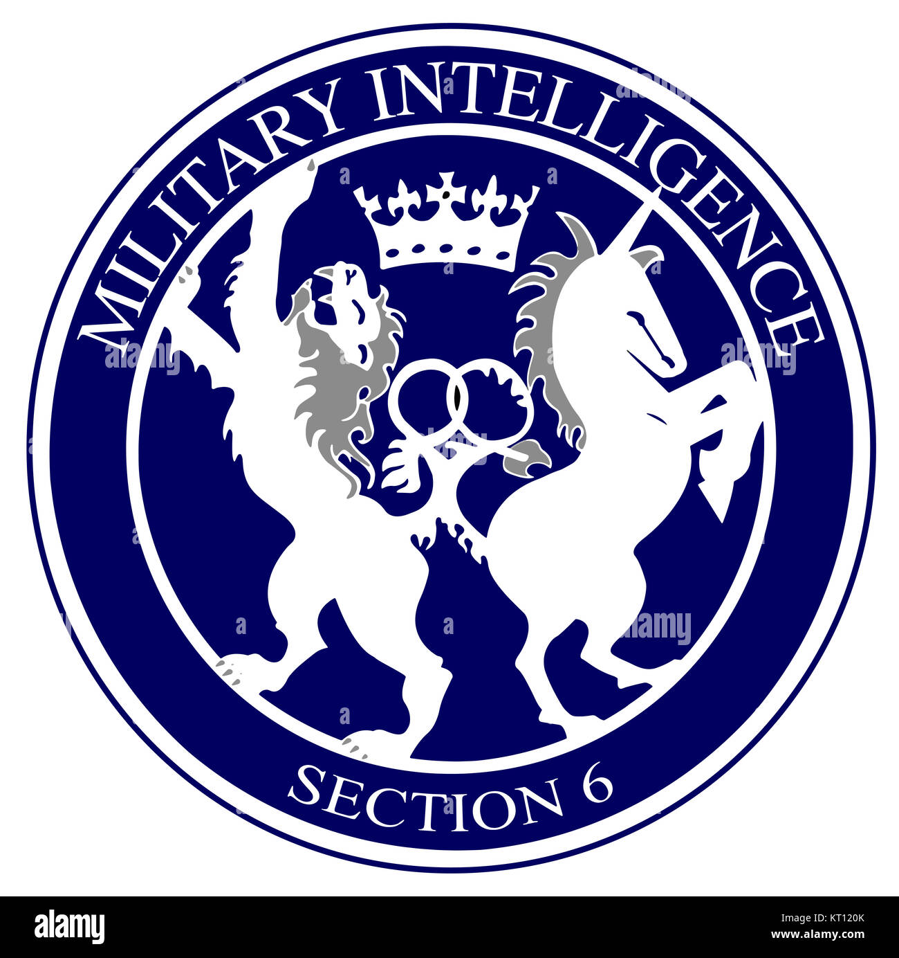MI6-Logo klicken Stockfoto