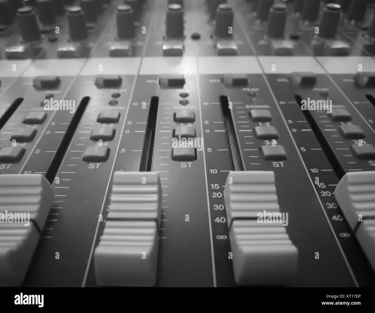 Audio Mixer, Musik Ausrüstung Stockfoto