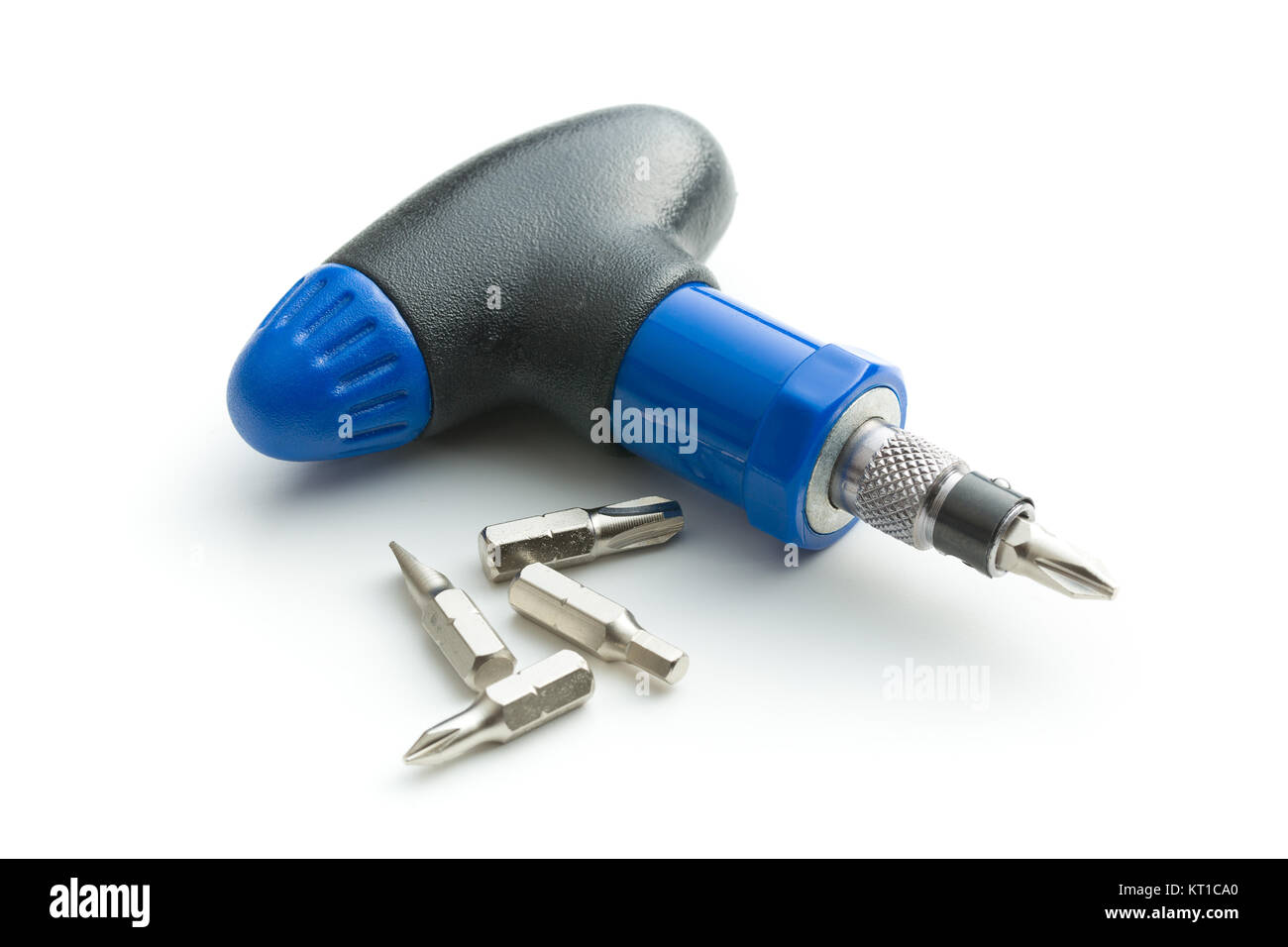 Den Schraubendreher und Bits. Stockfoto