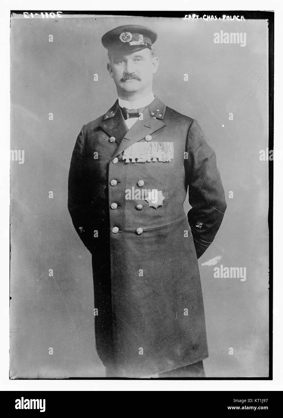 Ein Porträtfoto von Charles Polack, aufgenommen vom berühmten Fotografen Mathew Brady aus dem 19. Jahrhundert, das Polacks Bedeutung in der amerikanischen Geschichte zeigt. Stockfoto