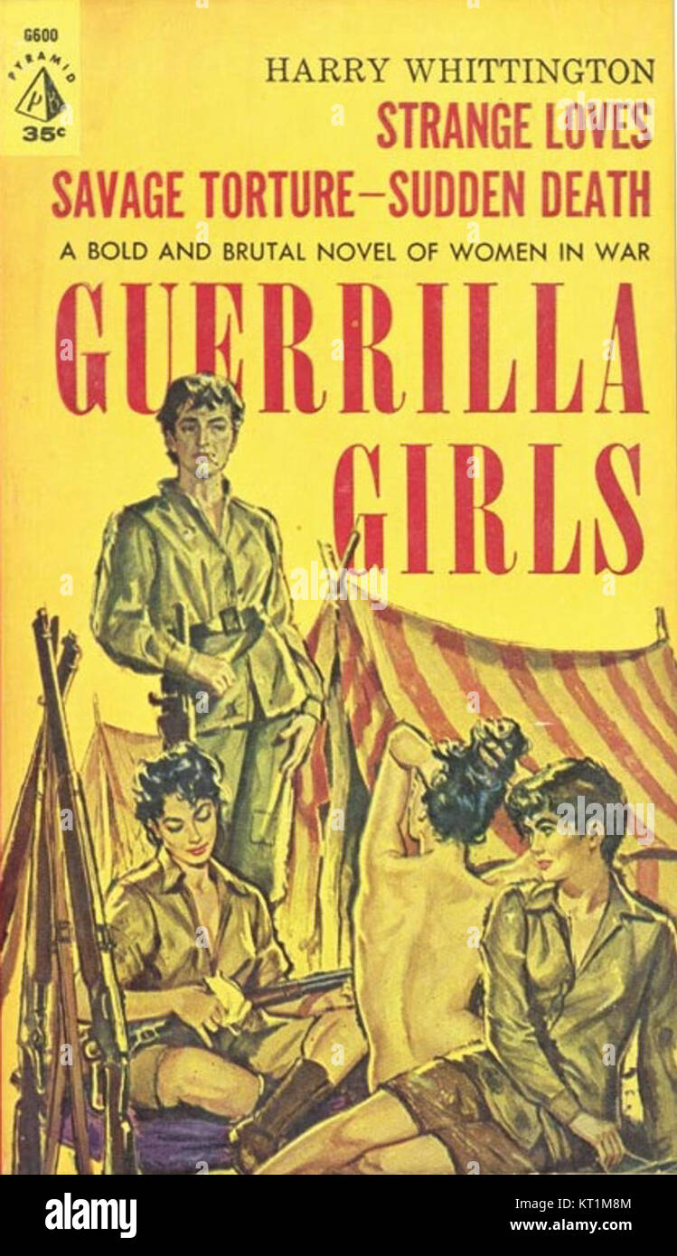 Abdeckung der Guerilla Girls von Harry Whittington-Pyramide Buch G600 1961 Stockfoto