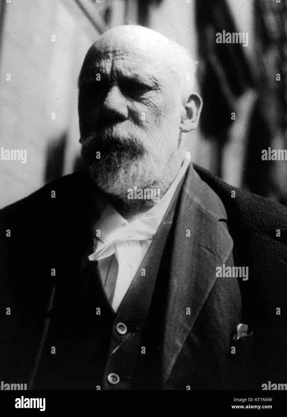 Daniel DeLeon war ein bemerkenswerter amerikanischer Sozialist, Gewerkschaftsführer und politischer Theoretiker und trug maßgeblich zur Entwicklung der Arbeiterbewegung und der sozialistischen Ideologien in den USA bei Stockfoto