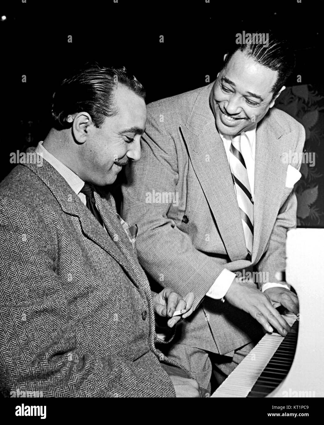 Django Reinhardt und Duke Ellington (Gottlieb) Stockfoto