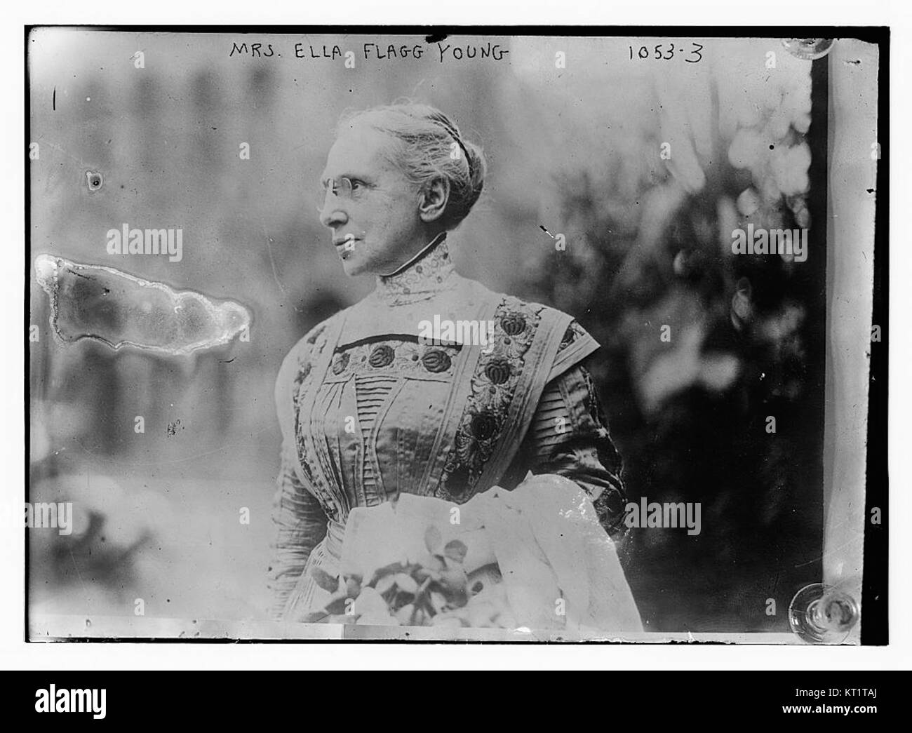 Ella Flagg Young war eine US-amerikanische Pädagogin und die erste weibliche Superintendentin von Schulen in Chicago. Sie war bekannt für ihre fortschreitenden Bildungsreformen und für verbesserte Lehrstandards während des späten 19. Und frühen 20. Jahrhunderts. Stockfoto