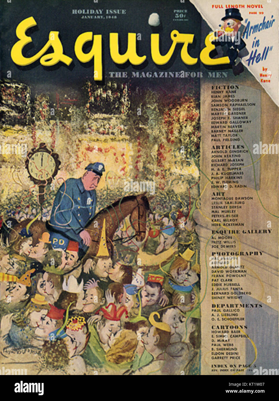 Die Ausgabe 1948 des Magazins „Esquire“, Band 29, enthält Artikel und Fotografien, die die kulturelle und soziale Atmosphäre nach dem Zweiten Weltkrieg widerspiegeln. Stockfoto