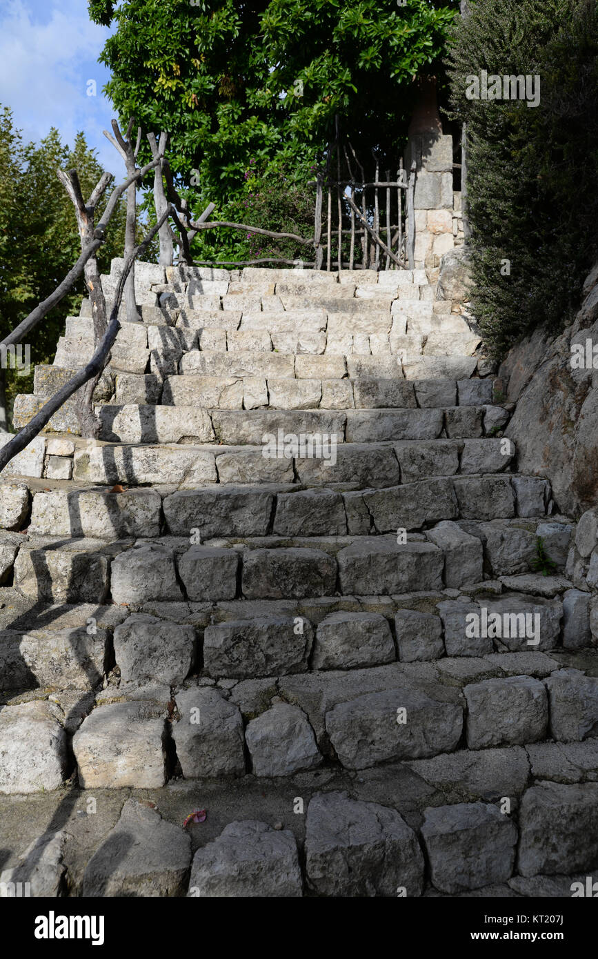 Steinerne Treppen Stockfoto
