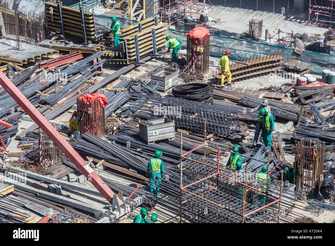 Modernes Gebäude Constraction Website funktioniert. Stockfoto