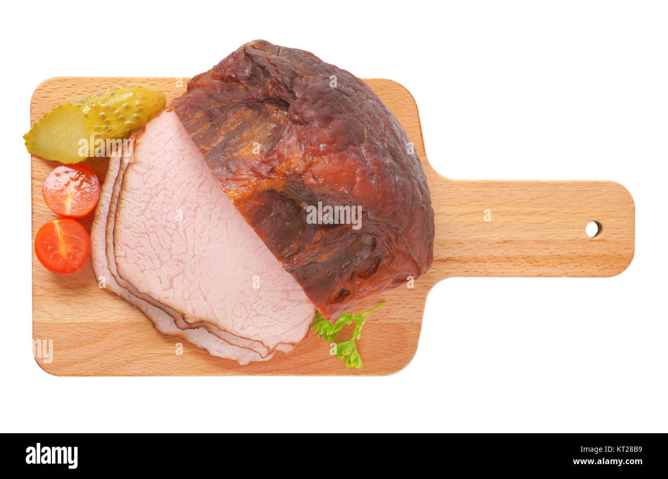 Geräuchertes Schweinefleisch Stockfoto