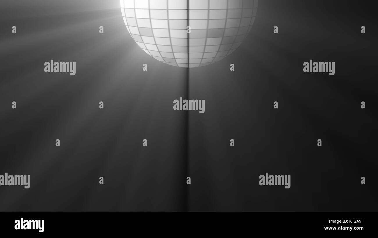 Zusammenfassung Hintergrund mit Disco ball und Leuchten Stockfoto