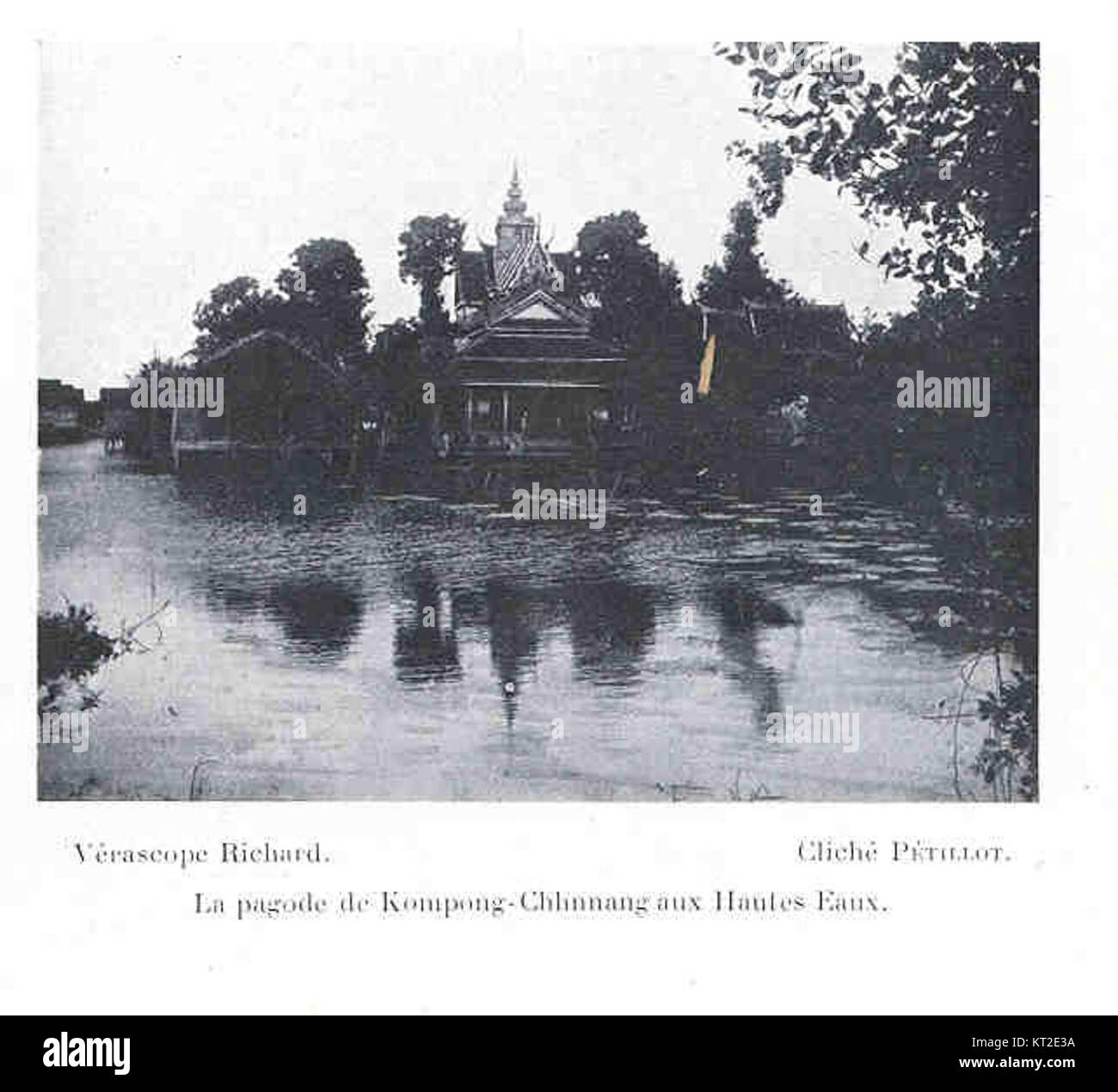 Der Pagode de Kompong-Chhnnang ist ein historischer buddhistischer Tempel in Kambodscha. Bekannt für seine beeindruckende Architektur und kulturelle Bedeutung, ist es eine wichtige religiöse Stätte in der Region. Stockfoto