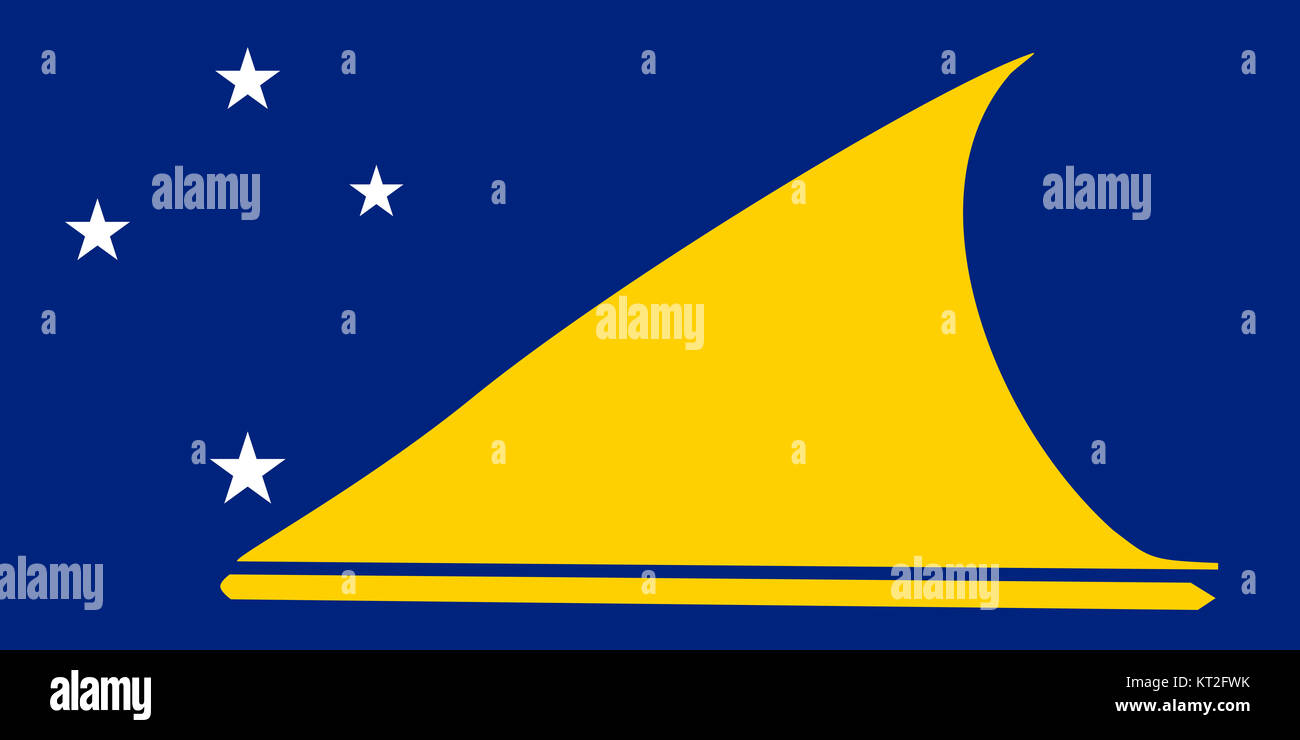 Nationalflagge von Tokelau Stockfoto