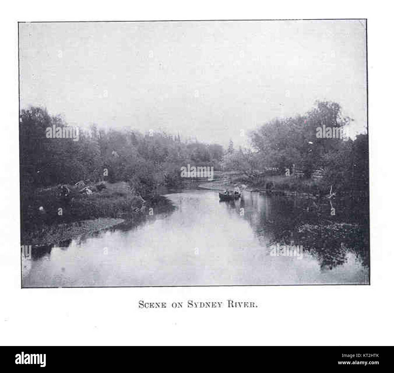 Dieses Foto zeigt einen malerischen Blick auf den Sydney River in Nova Scotia, Kanada. Der Fluss ist bekannt für seine malerische Landschaft und seine natürliche Schönheit und ist ein wichtiger Teil des lokalen Ökosystems und ein beliebtes Ziel für Outdoor-Aktivitäten. Stockfoto
