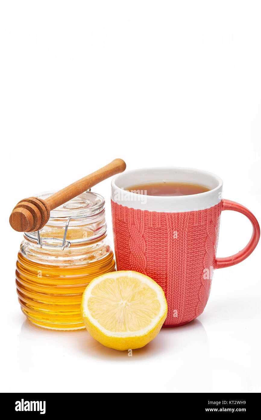 Honig und Tee mit Zitrone Stockfotografie - Alamy