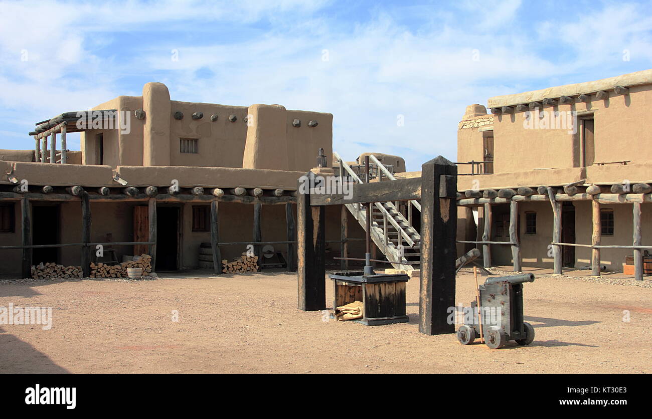 Bent's Old Fort National Historic Site. La Junta, Colorado. Stockfoto