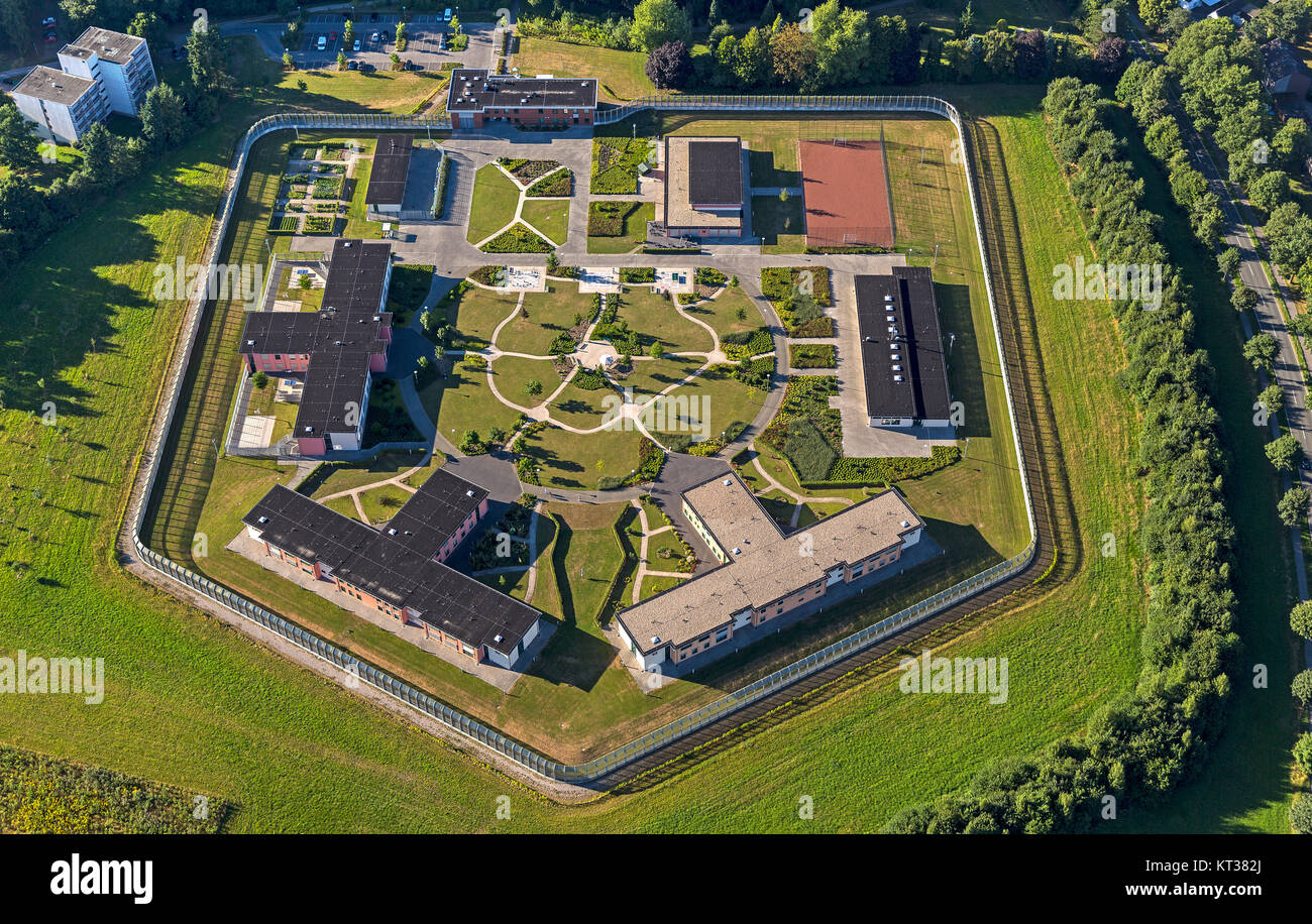 Forensische Psychiatrie, Landschaftsverband Rheinland, neue Forensik, LVR-Bedburg Hau Forensik, Hau, Niederrhein, Nordrhein-Westfalen, Deutschland, Europa, Stockfoto