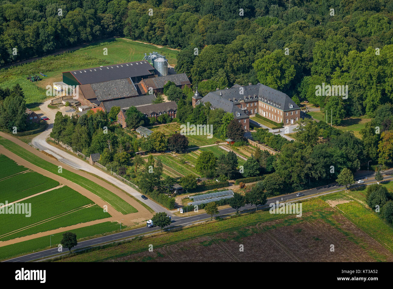 Zisterzienserkloster Langwaden, Grevenbroich, gegründet als Prämonstratenserkloster, Grevenbroich, Niederrhein, Nordrhein-Westfalen, Deutschland, Eu Stockfoto