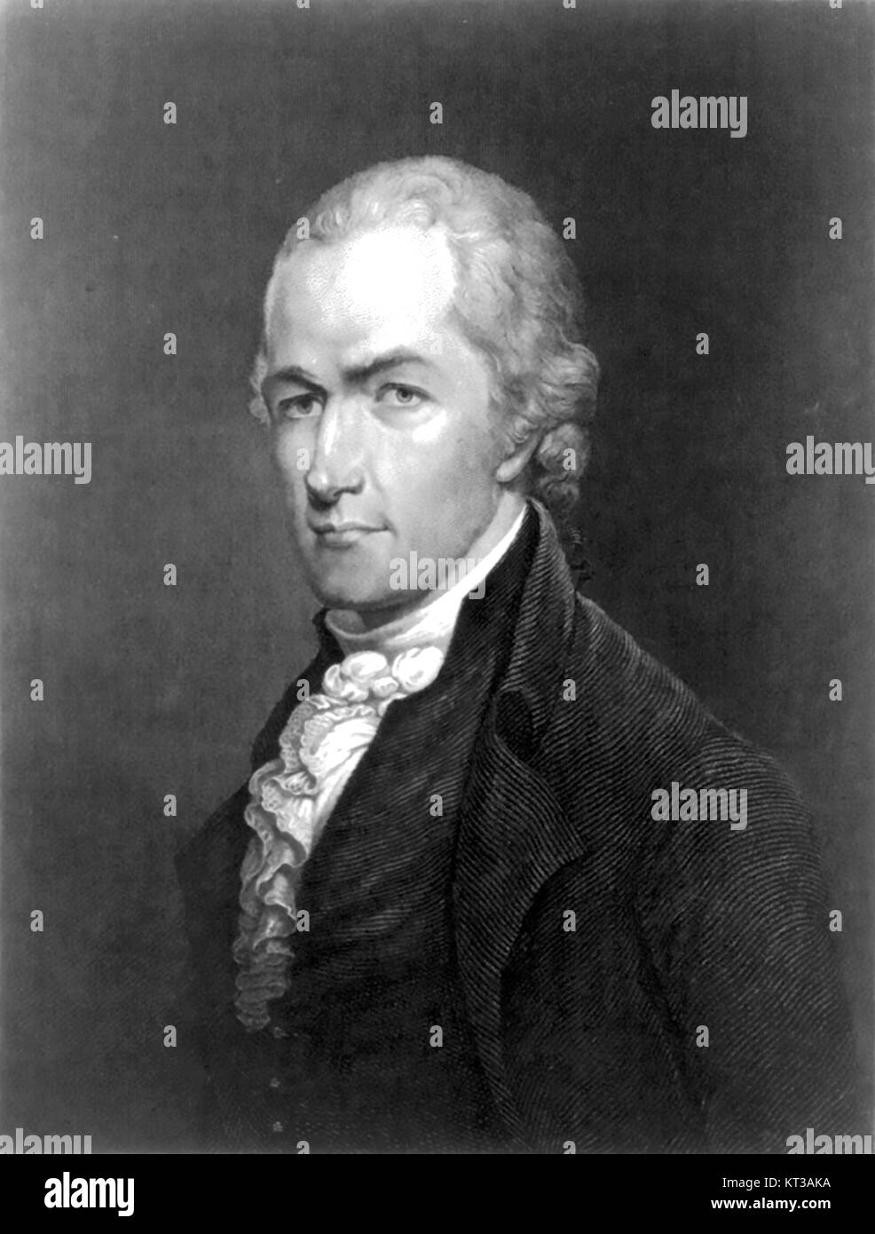ALEXANDER HAMILTON (1755 oder 1757-1804) amerikanischer Staatsmann und Gründervater. Stockfoto