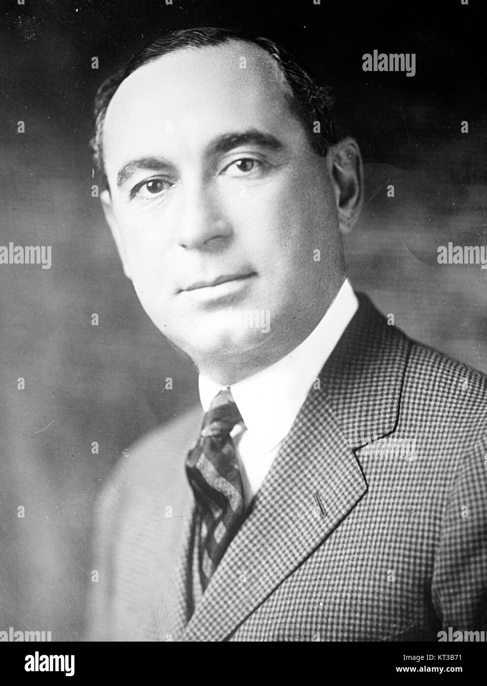 Albert Lasker (1880–1952) war ein US-amerikanischer Werbetreibender, der dafür bekannt war, moderne Werbung durch überzeugende Kampagnen für Marken wie Kotex und Lucky Strike zu verändern. Stockfoto