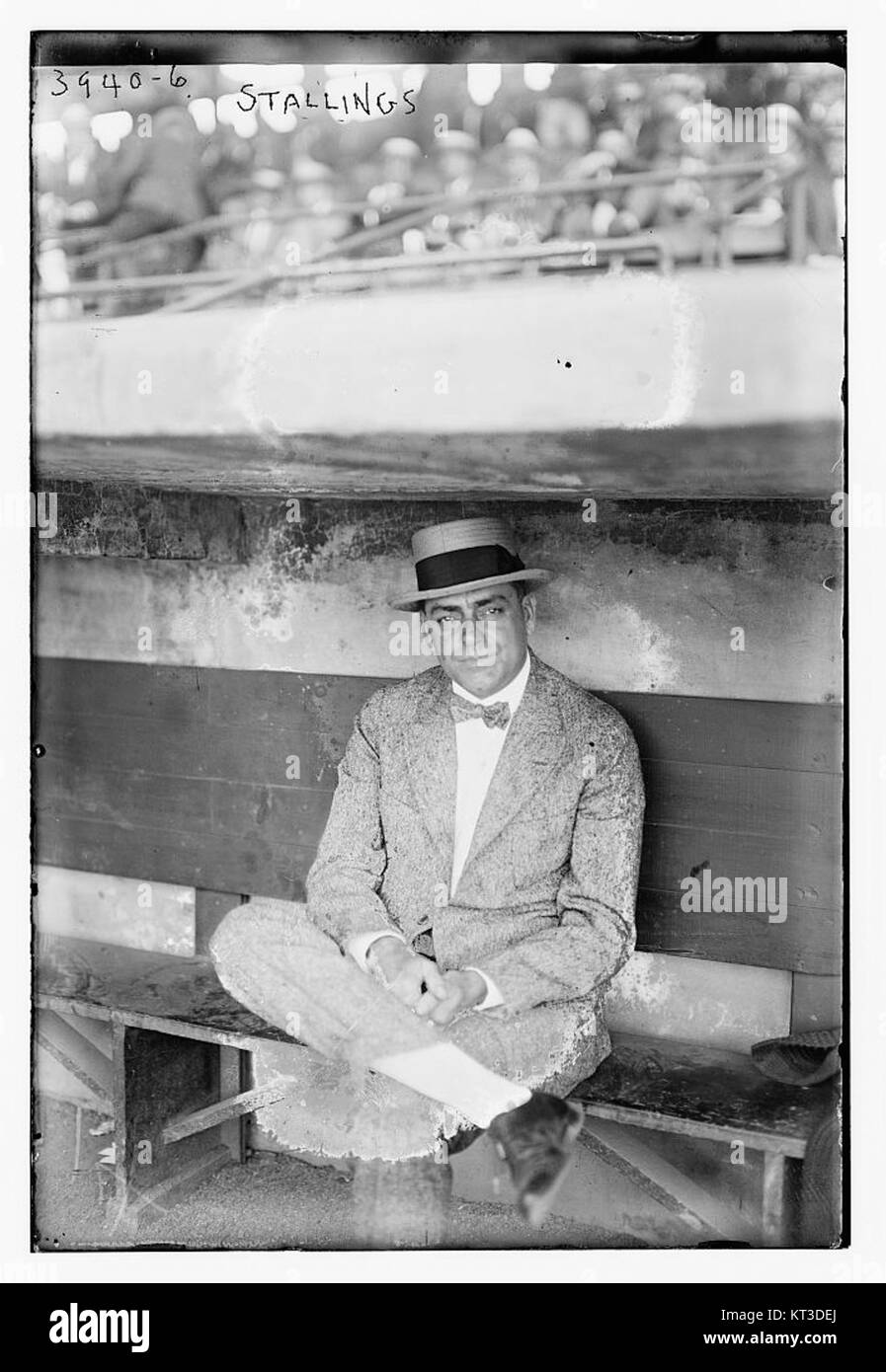 Ein Foto von George Stallings, dem ehemaligen Trainer der Boston National League Baseballmannschaft, das während seiner Zeit mit dem Team aufgenommen wurde. Stockfoto