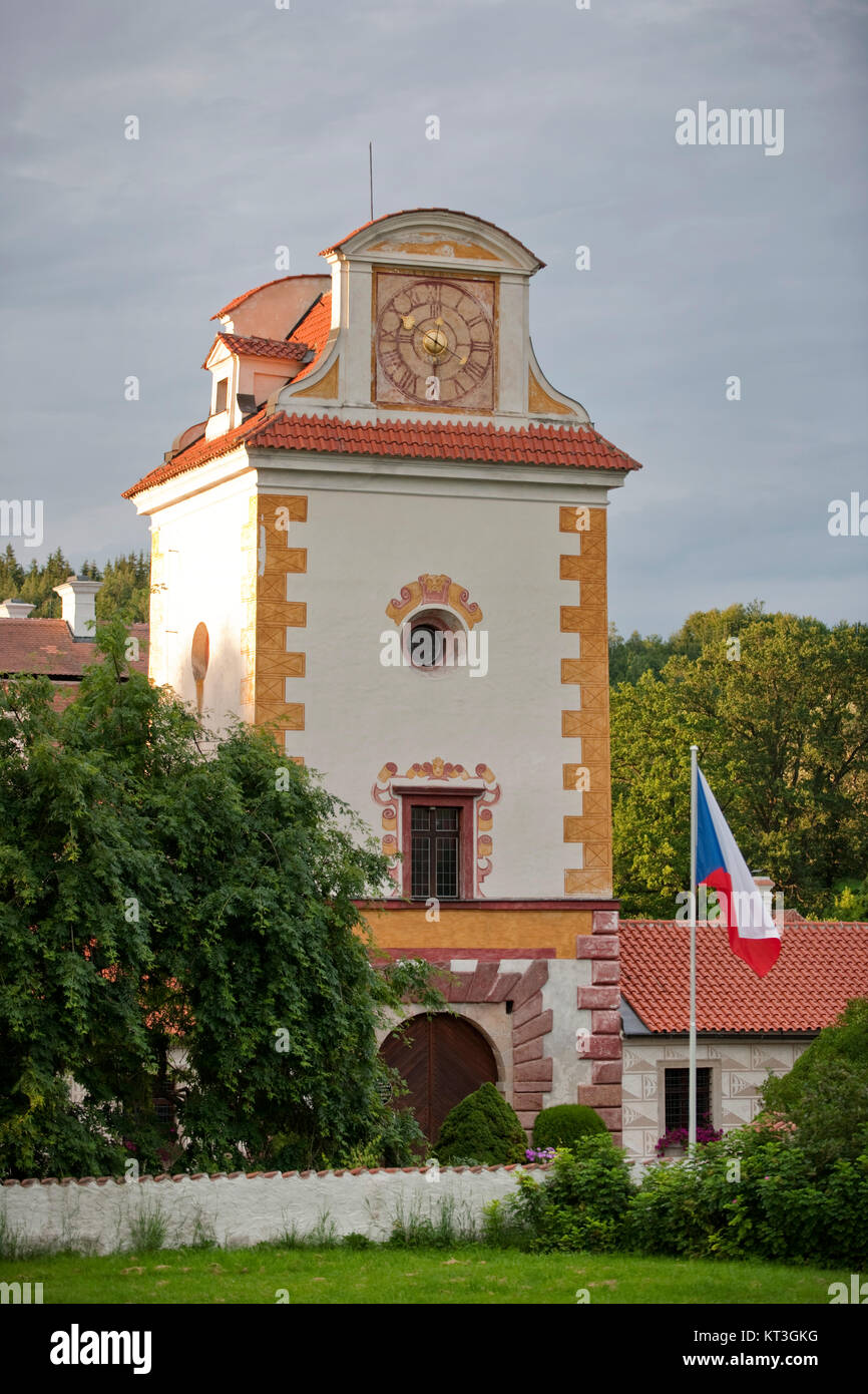 Tschechien, Südböhmen, Netolice, Schloss Kratochvíle (deutsch Schloss Kurzweil) Stockfoto