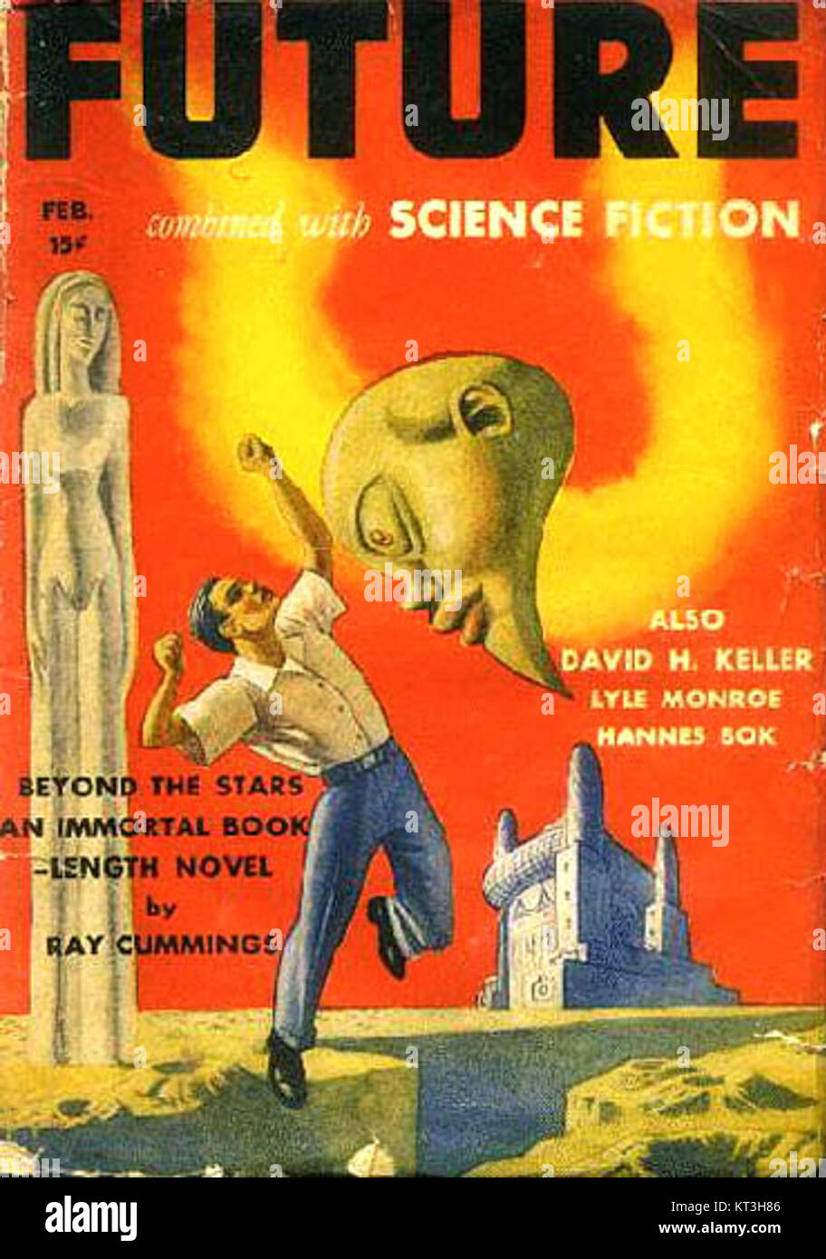 Zukunft mit Science Fiction Februar 1942 kombiniert Stockfoto