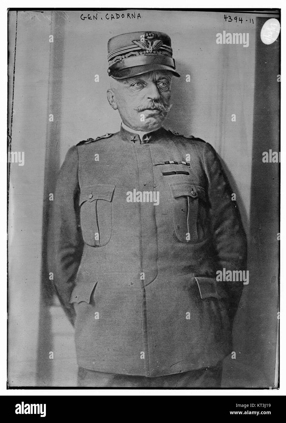 General Cadorna war während des Ersten Weltkrieges ein italienischer Militärführer. Er ist besonders bekannt für seine Rolle in der militärischen Strategie von Italyâ während des Krieges. Seine Führung wurde sowohl für ihre Auswirkungen auf die Ergebnisse der warâ gelobt als auch kritisiert. Stockfoto