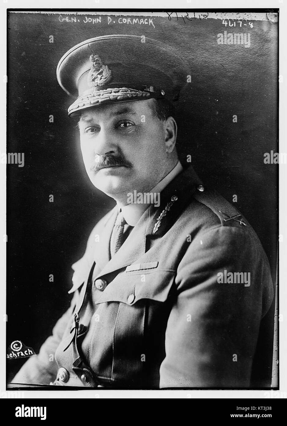 General John D. Cormack war ein militärischer Führer, der für seinen Dienst und seine Beiträge während einer bestimmten historischen Periode bekannt war, insbesondere in Führungspositionen. Stockfoto