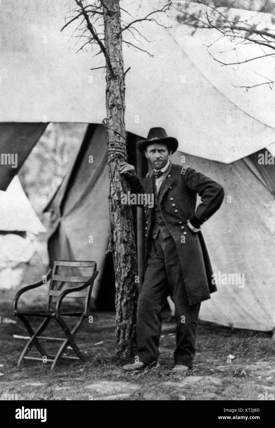 General Ulysses S. Grant, der 18. Präsident der Vereinigten Staaten, ist bekannt für seine Rolle im Amerikanischen Bürgerkrieg und seine Nachkriegsführung in den USA Stockfoto
