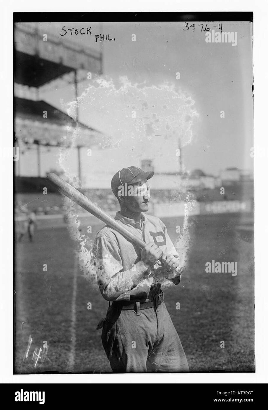 Milton Stock war Baseballspieler der Philadelphia National League und trug zur Geschichte des Teams im frühen 20. Jahrhundert bei. Er war bekannt für seine Rolle im Spiel während seiner Karriere. Stockfoto