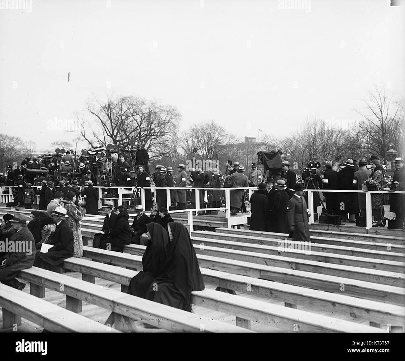 Die Einweihung der Aussichtsplattform für Franklin D. Roosevelt ist ein bedeutendes Ereignis in der amerikanischen Geschichte, das an seine Führung und sein Vermächtnis während seiner Präsidentschaft erinnert. Stockfoto