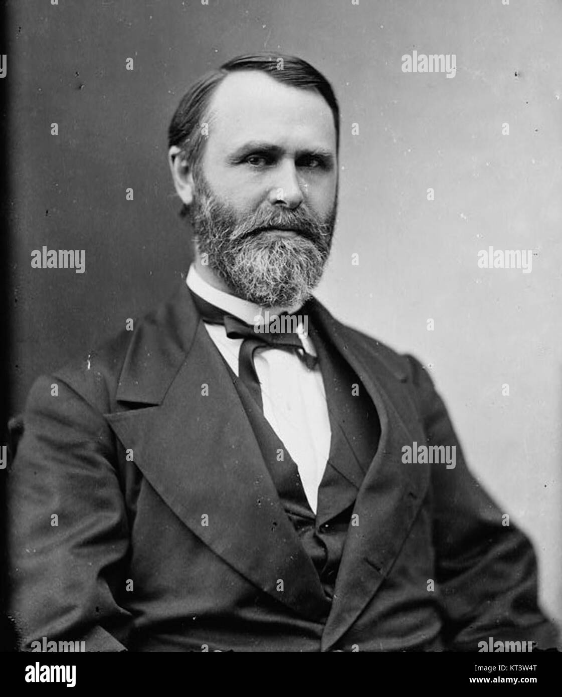 Jacob Dolson Cox war ein prominenter US-amerikanischer Politiker und Soldat. Während des Bürgerkriegs diente er als General der Union und später als Gouverneur von Ohio. Sein Vermächtnis umfasst seine Beiträge zum Sieg der Union im Bürgerkrieg und seine politische Karriere nach dem Krieg. Stockfoto