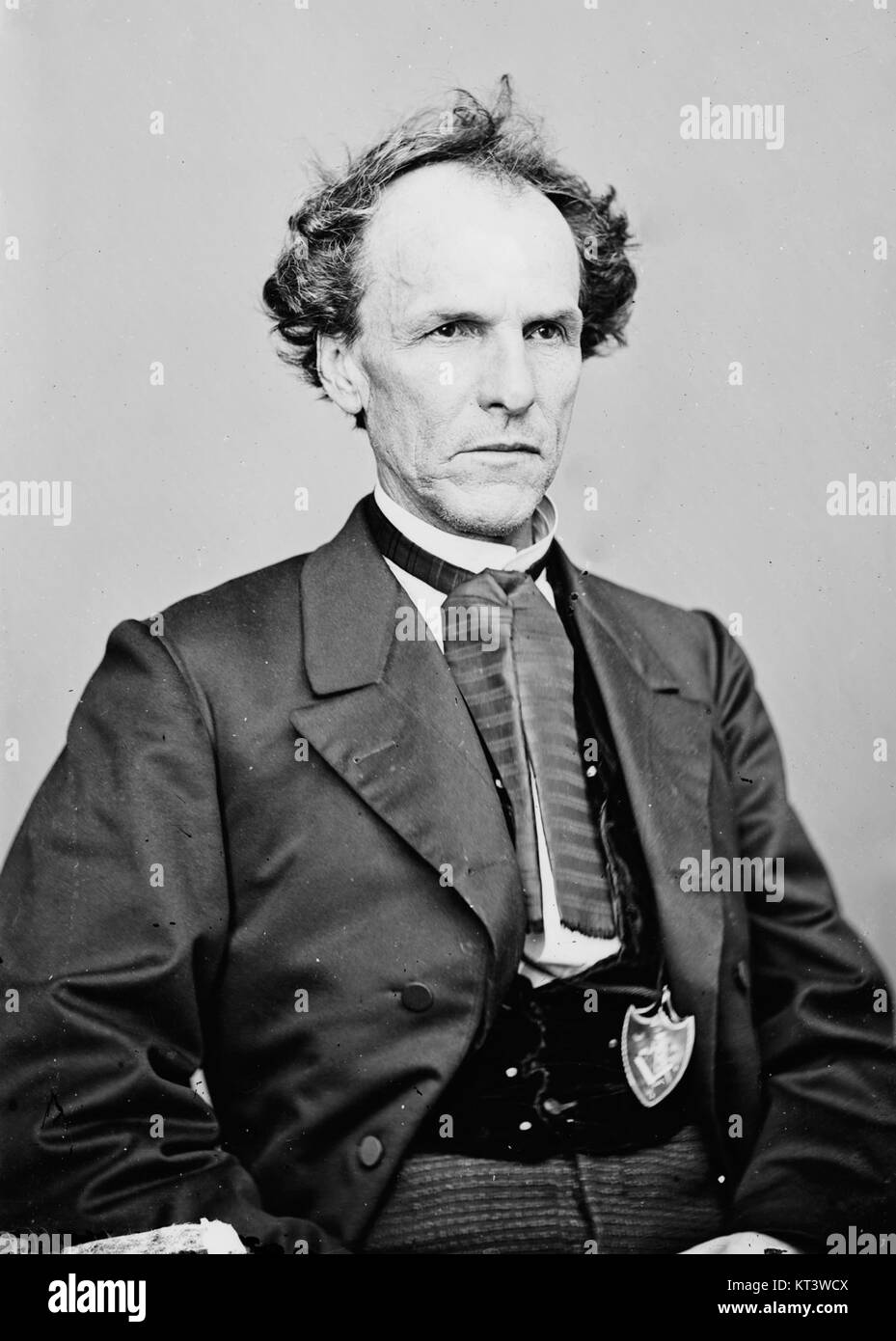 James Henry Lane war ein US-amerikanischer Politiker und Militärführer, bekannt für seine Beteiligung am Amerikanischen Bürgerkrieg und seine Rolle in der Politik von Kansas. Stockfoto