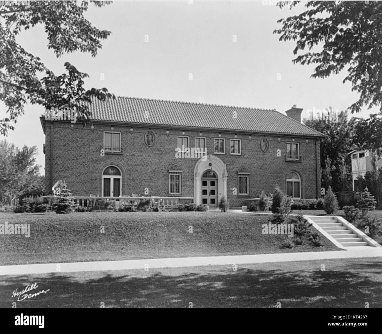 Groß und Backstein Residence bei 4050 Mt. View Blvd., Denver, Colorado, entworfen vom Architekten Jacques Benois Benedikt Stockfoto