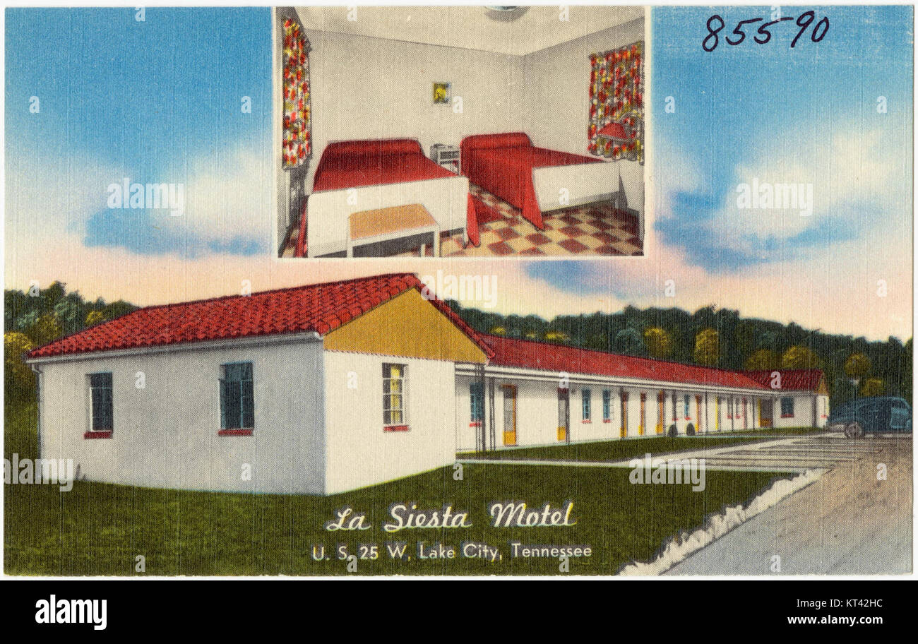 La Siesta Motel, US25W, Lake City, Tennessee (85590) Stockfoto