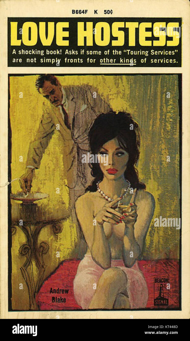 Liebe Hostess von Andrew Blake - Abbildung von Ray App-Beacon Buch B 664 F 1963 Stockfoto