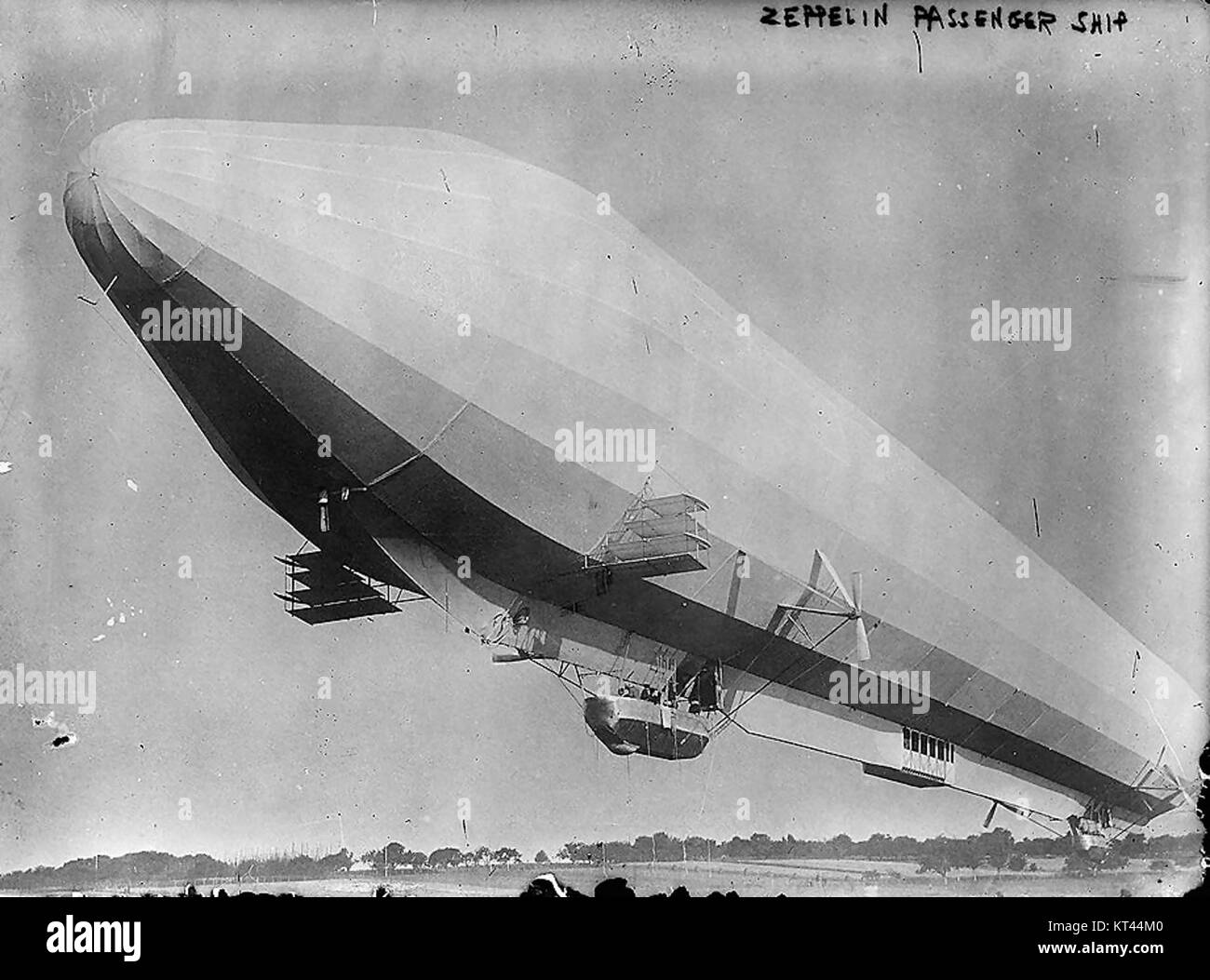 Die LZ7 Passagier zeppelin war eines der bedeutendsten Luftschiffe des frühen 20. Jahrhunderts. Es stellte Fortschritte in der Flugverkehrstechnik während seiner Ära dar. Stockfoto