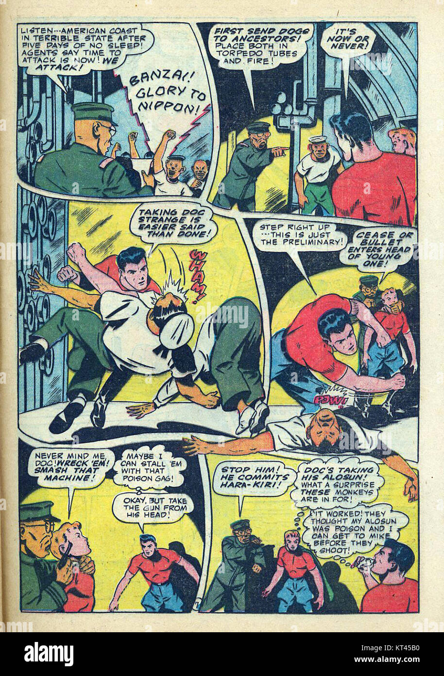 Americas Best Comics, gegründet im frühen 20. Jahrhundert, war bekannt für die Veröffentlichung ikonischer Comic-Bücher, die die frühe amerikanische Comic-Industrie prägten. Dieses Stück geht auf das Jahr 1835 zurück und stellt einen bedeutenden Teil der Comic-Geschichte dar. Stockfoto